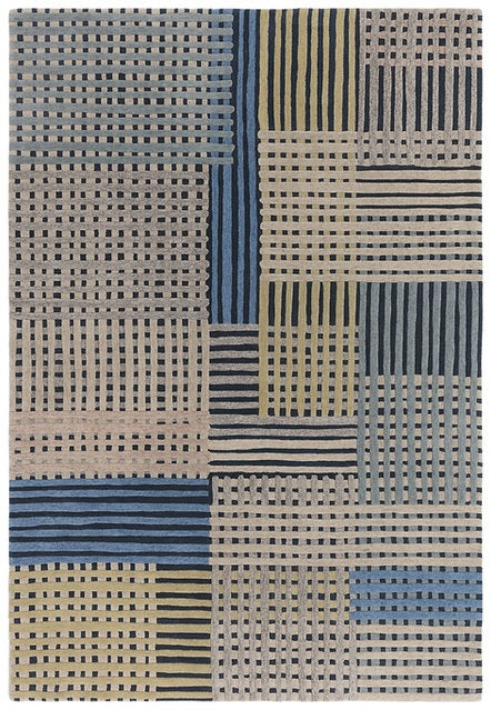 Tapis de salon moderne en laine FACET - Novatrend 
