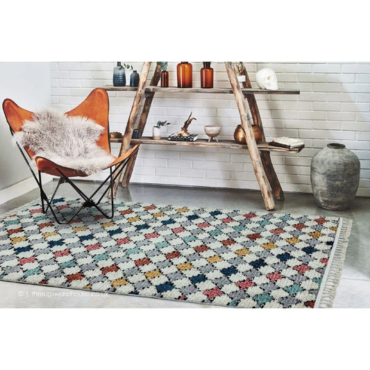 Tapis de salon à franges style berbère FARAH