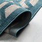 Tapis rond tissé plat BLUE SKY - Novatrend 