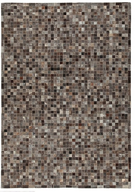 Tapis de salon moderne cuir véritable PATCHY - Novatrend 