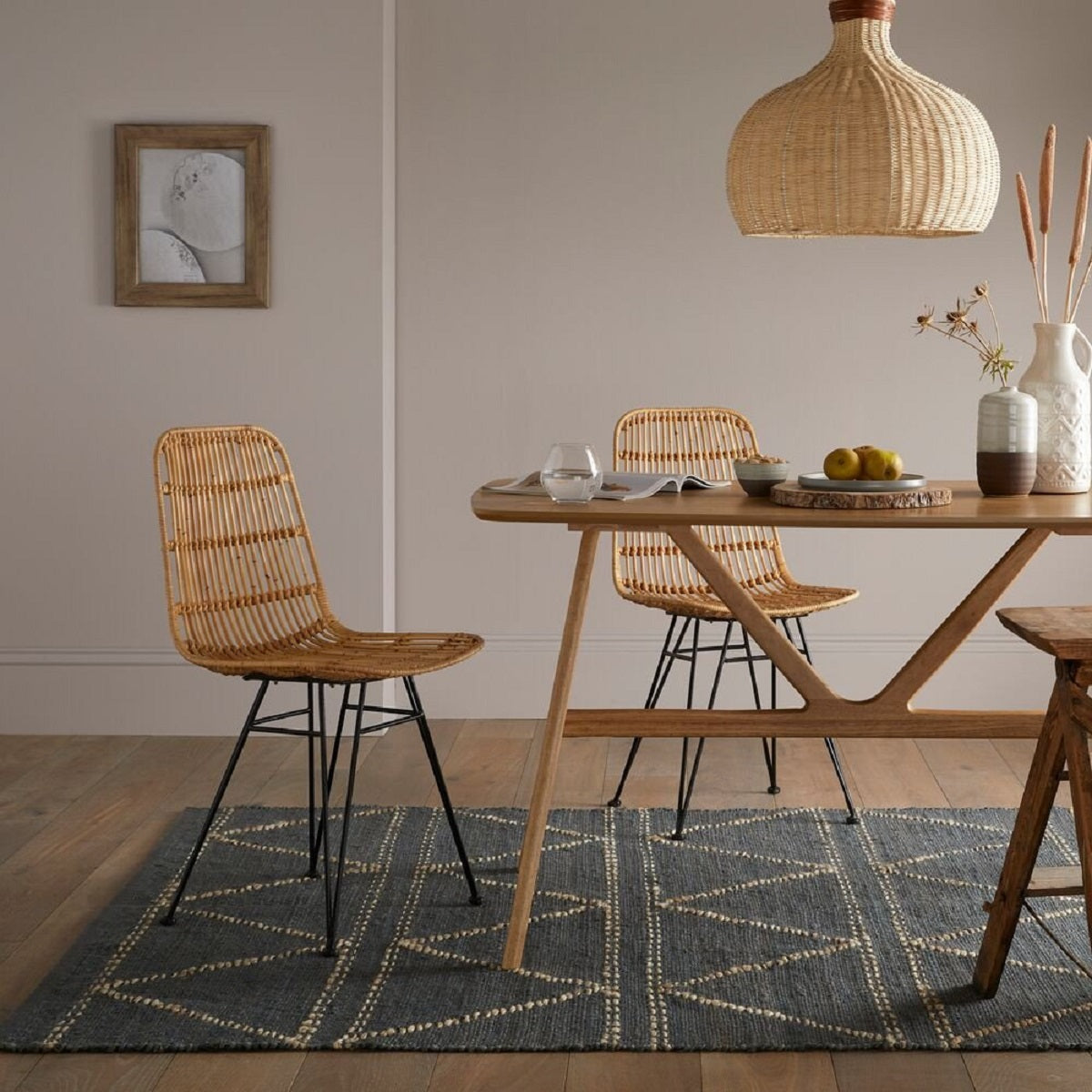 Alfombra moderna de yute SHAD