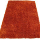 Tapis de salon Moderne poils longs DONNA Orange - Novatrend 