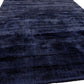 Tapis de salon moderne Uni LAME Bleu Marine - Novatrend 
