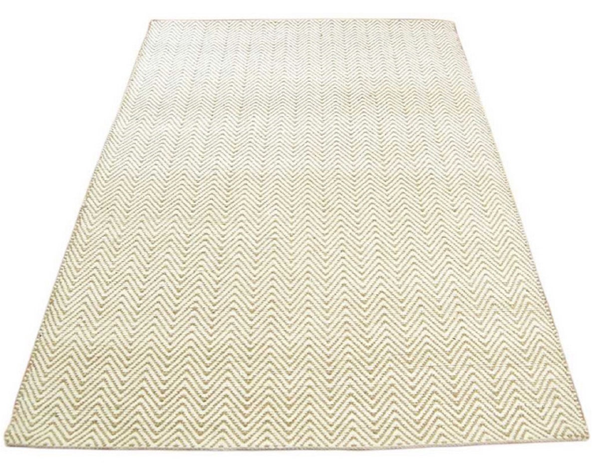 Tapis Coton Chenille et Jute ARROW Beige - Novatrend 