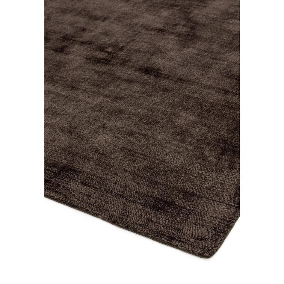 Tapis de salon moderne Uni LAME Marron - Novatrend 