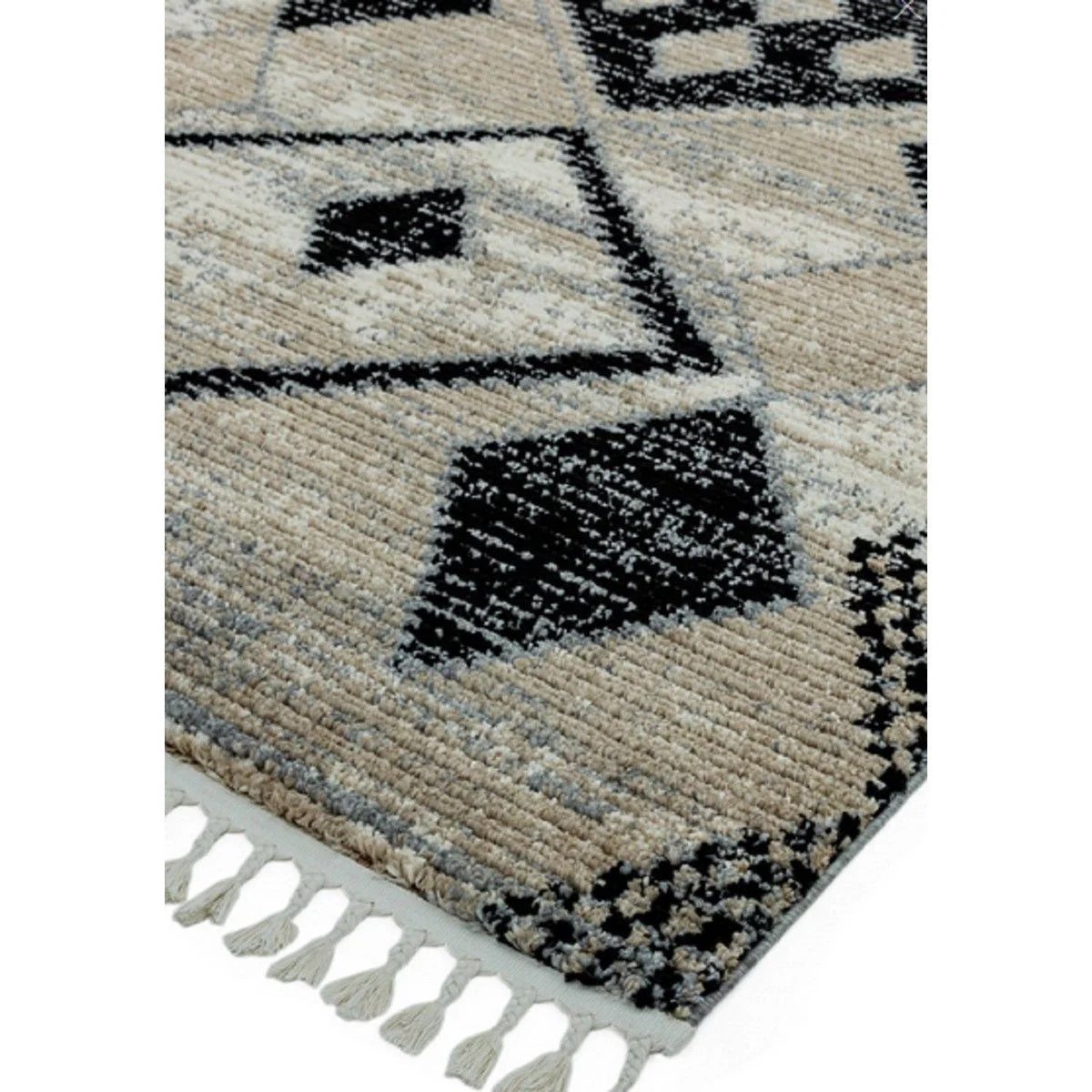 Tapis de salon à franges style berbère LAYLA