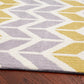 Tapis Salon Moderne Design GEOX Chevron Lemon - Novatrend 