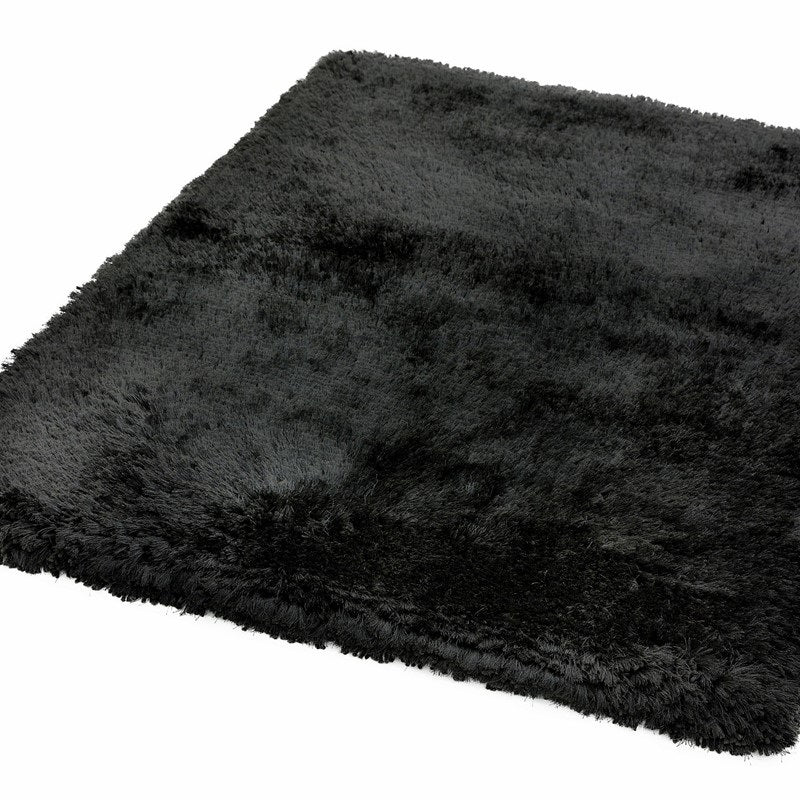 Tapis salon confort shaggy SPLASH Noir - Novatrend 