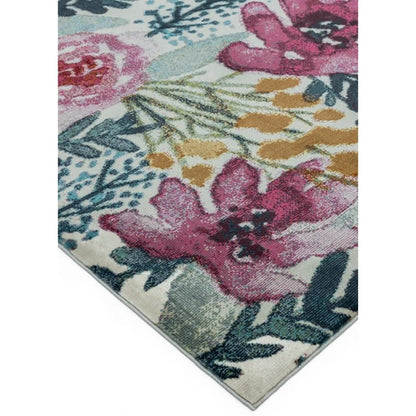 Tapis de salon moderne tissé plat EMILIO MEADOW