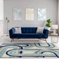 Tapis de salon moderne rétro tissé plat AVON - Novatrend 
