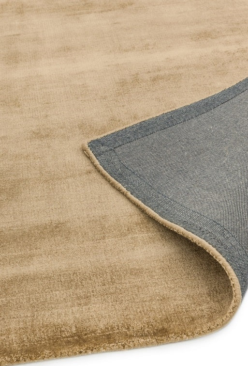 Tapis de salon moderne Uni LAME Or