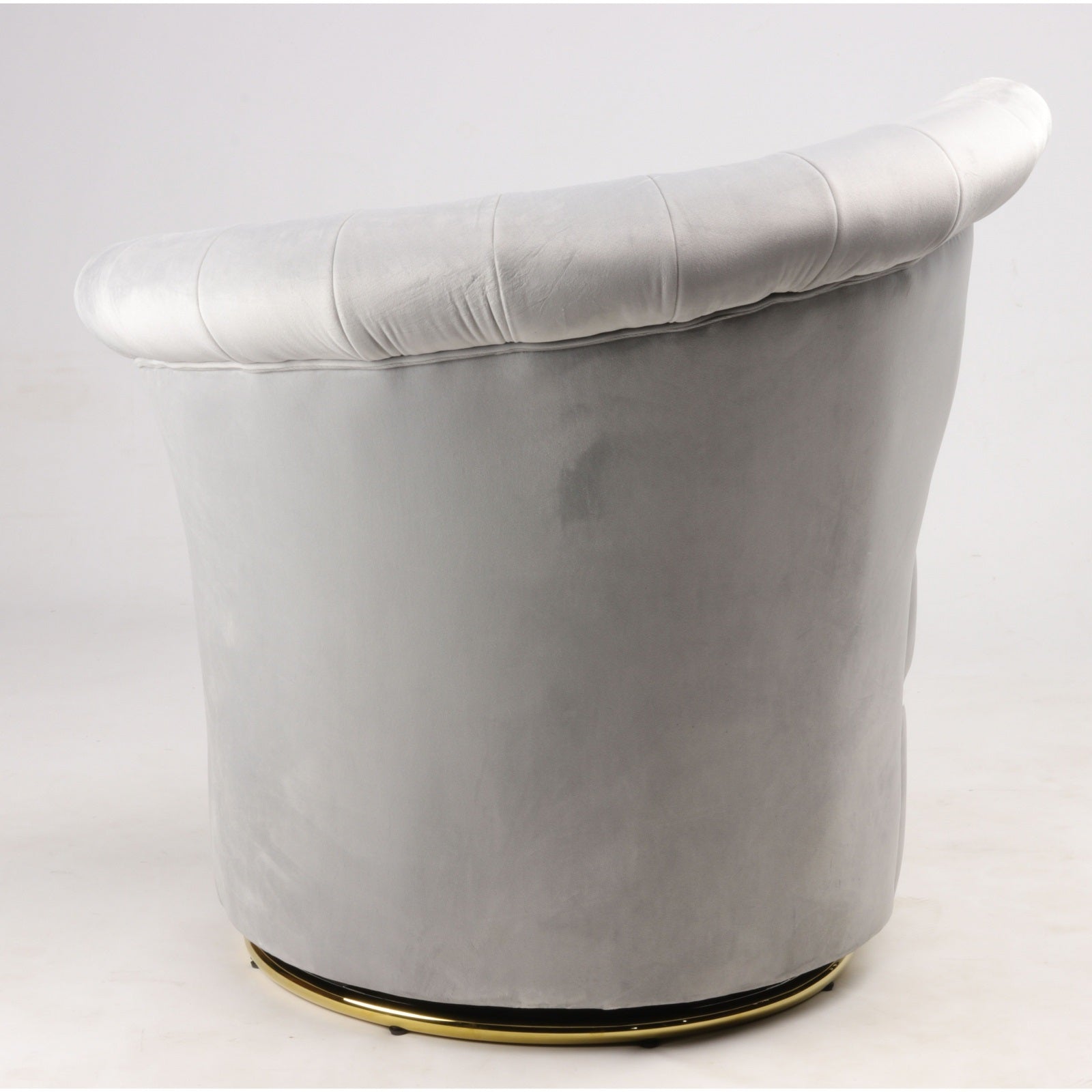 Fauteuil en velours gris SILWAN - Novatrend 