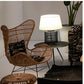 Fauteuil design osier et métal NATURA - Novatrend 