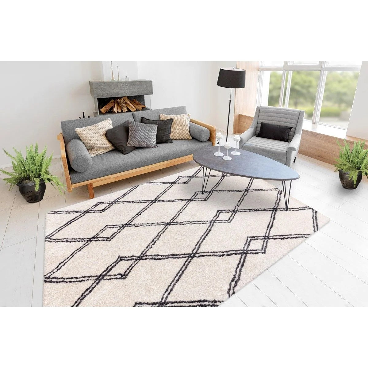 Tapis de salon moderne HOUSTON