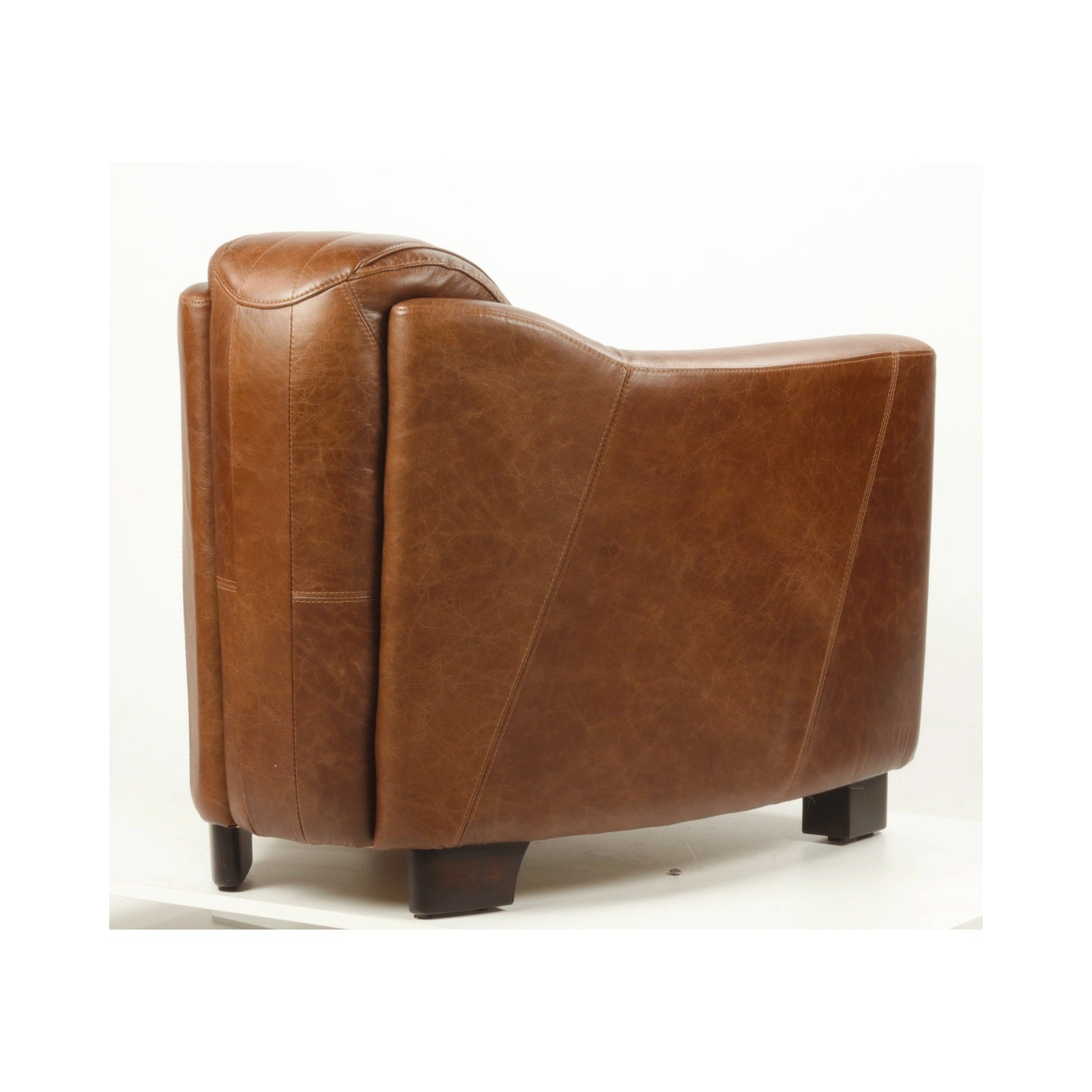 Fauteuil club en cuir véritable LE MAGNIFIQUE - Novatrend 