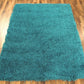 Tapis de salon Moderne poils longs DONNA Turquoise - Novatrend 