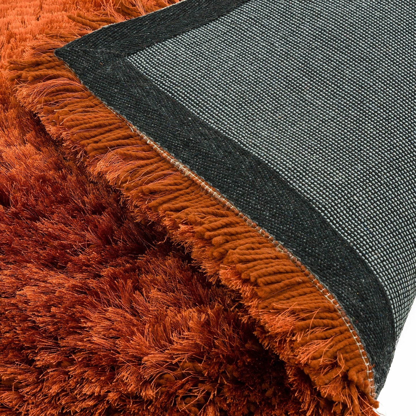 Tapis salon confort shaggy SPLASH Orange - Novatrend 