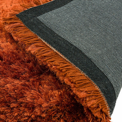 Tapis salon confort shaggy SPLASH Orange - Novatrend 