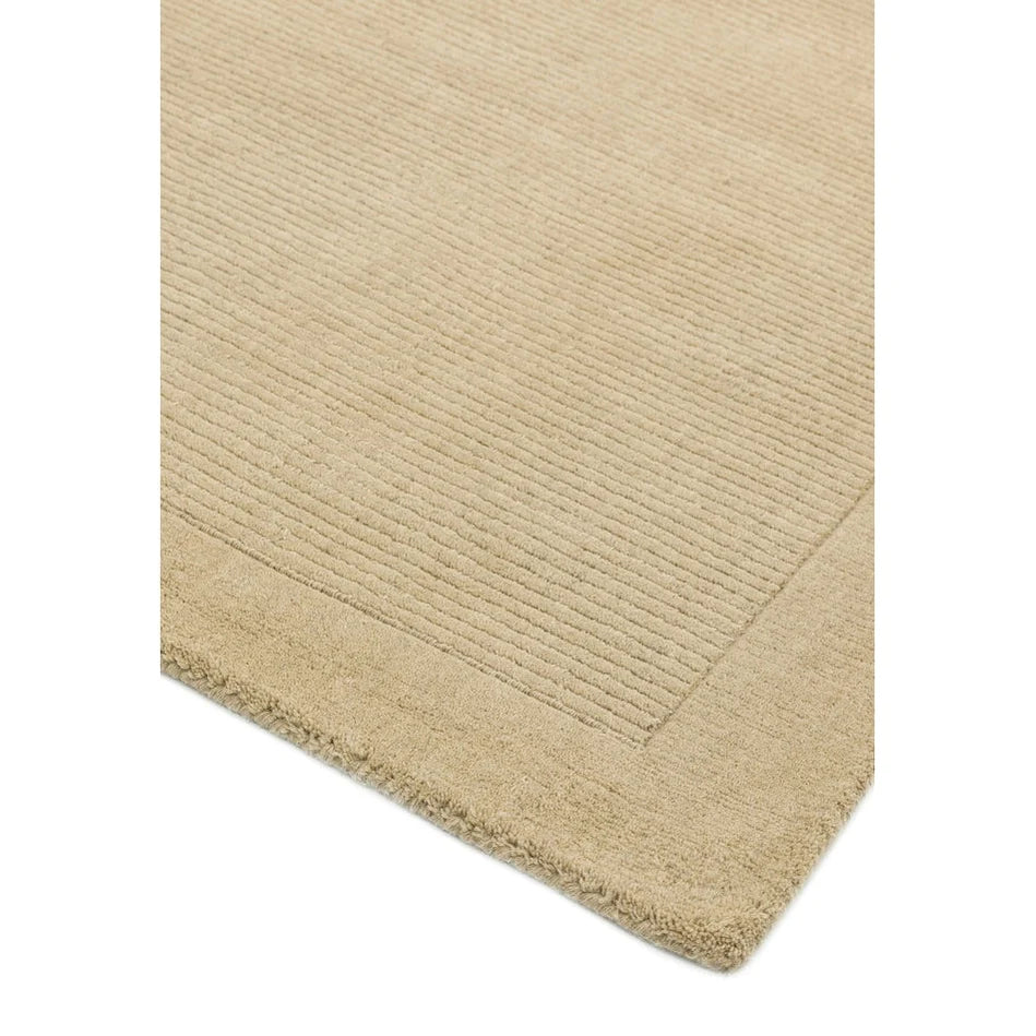 Tapis de Salon Moderne uni Pure Laine CANDY Beige - Novatrend 