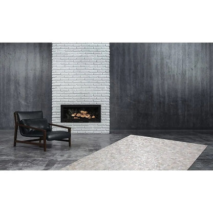 Tapis de salon moderne cuir véritable ALMEIDA - Novatrend 