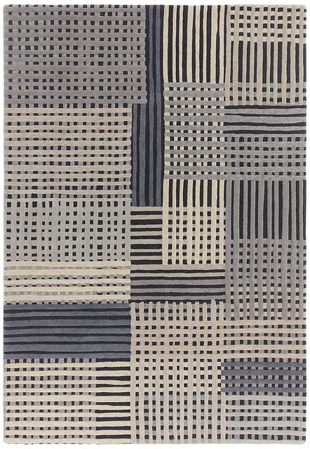 Tapis de salon moderne en laine FACET - Novatrend 