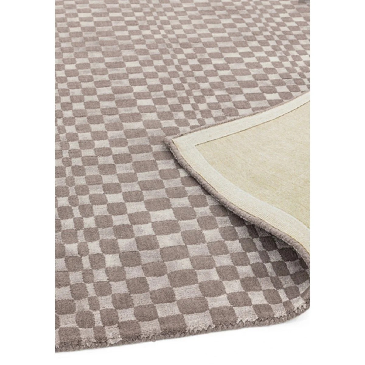 Tapis de salon moderne tissé main laine et viscose KASO