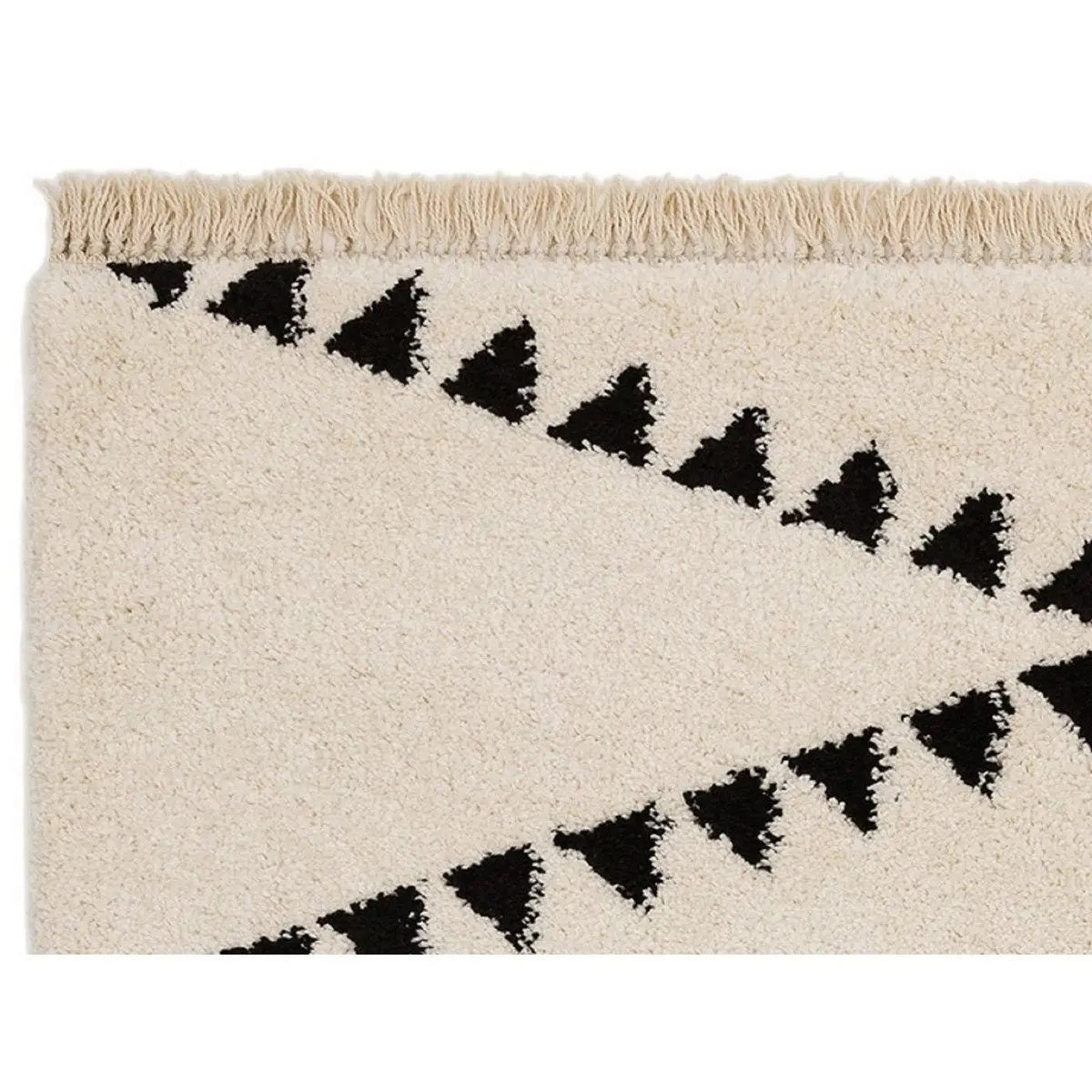 Tapis style berbère à franges effet laine DIKO - Novatrend 