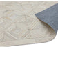 Tapis Salon Luxe Cuir de Vache PAMPA Parquet - Novatrend 