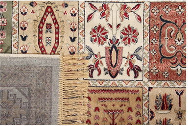 Tapis Style Oriental Arabic - 65x175 Cm - Chenille Douce Et Antidérapant - Lavable En Machine - Fabriqué En Italie - Noir
