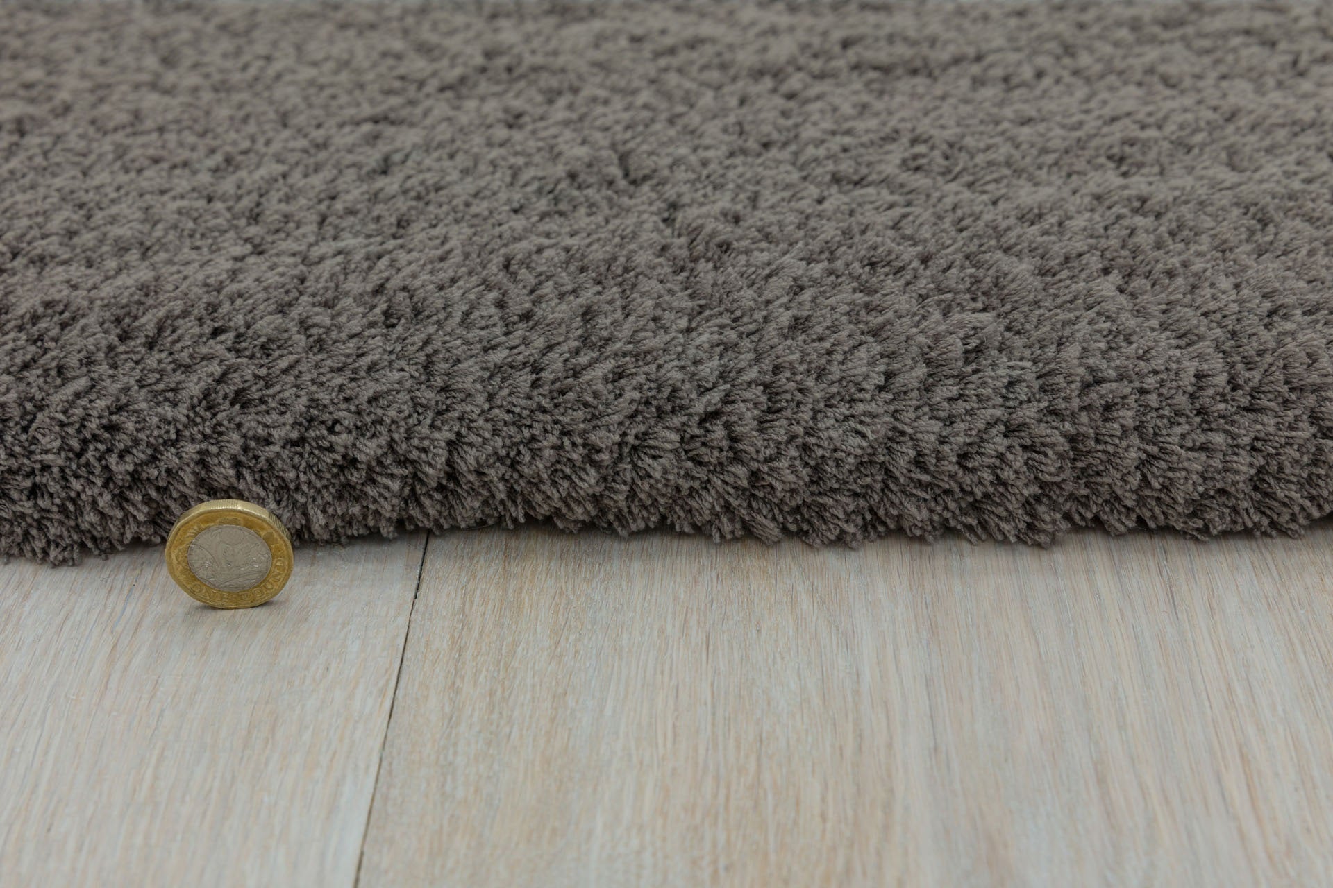 Tapis de salon shaggy moderne TITO Marron - Novatrend 