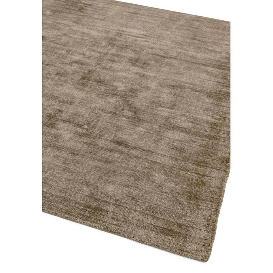 Tapis de salon moderne Uni LAME Mocha - Novatrend 