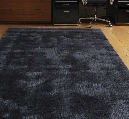 Tapis Luxe Salon Moderne PASTEL Bleu nuit - Novatrend 