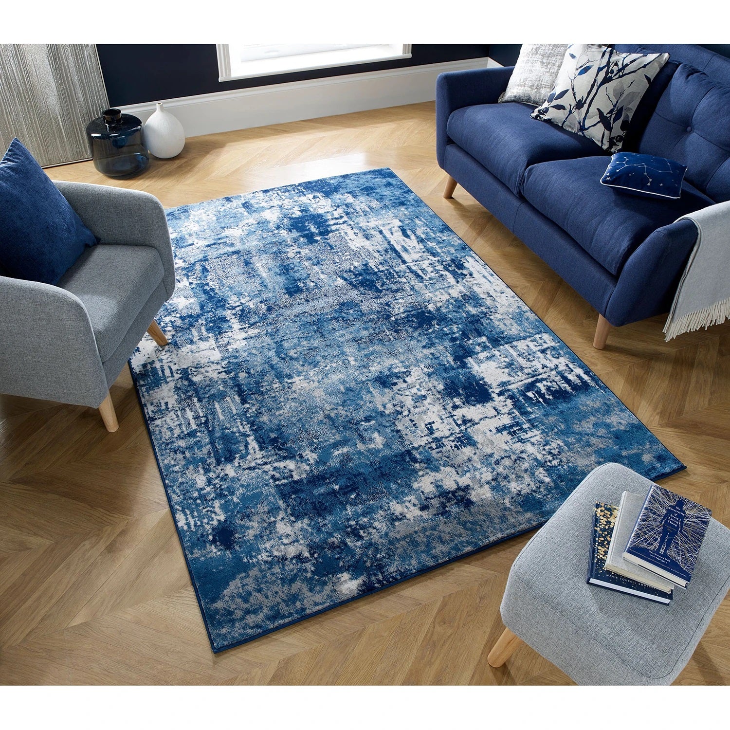 Tapis de salon moderne tissé plat COCKTAIL - Novatrend 