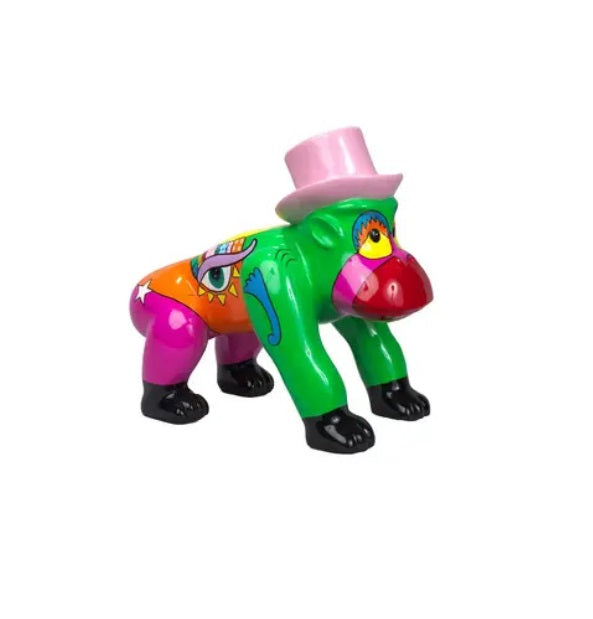Sculpture statue moderne Gorille CAPUCIN POP ART - Novatrend 