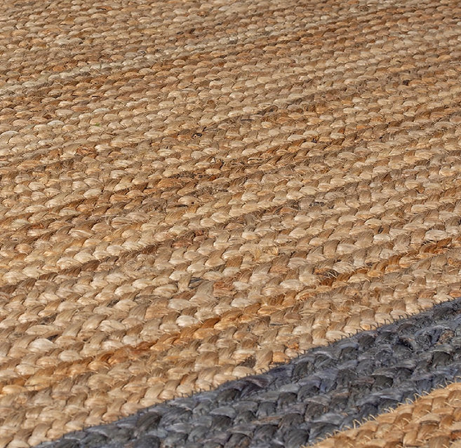 Tapis de salon pure jute FLOWER JUTE - Novatrend 