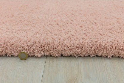 Tapis de salon shaggy moderne TITO Rose - Novatrend 