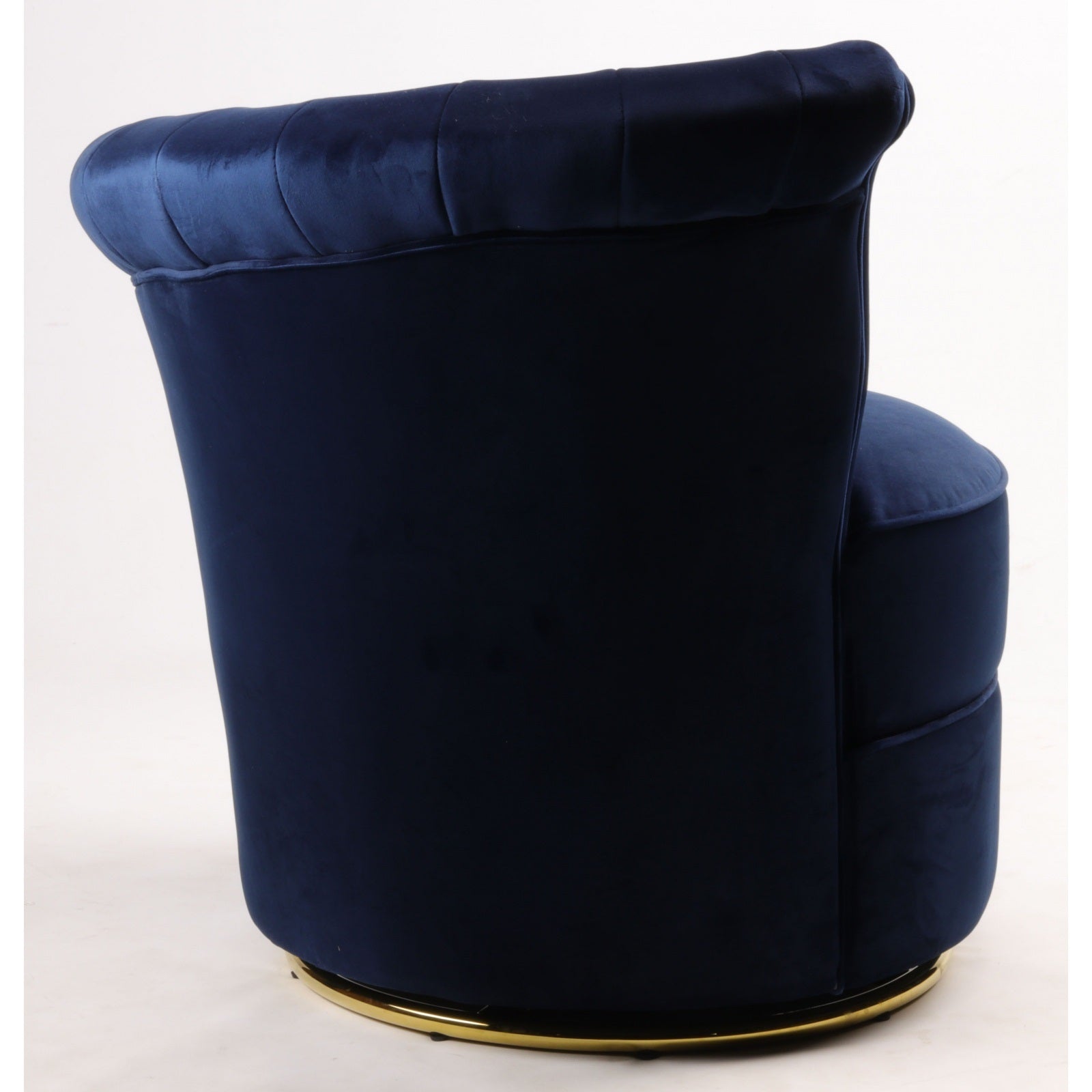 Fauteuil en velours bleu SILWAN - Novatrend 
