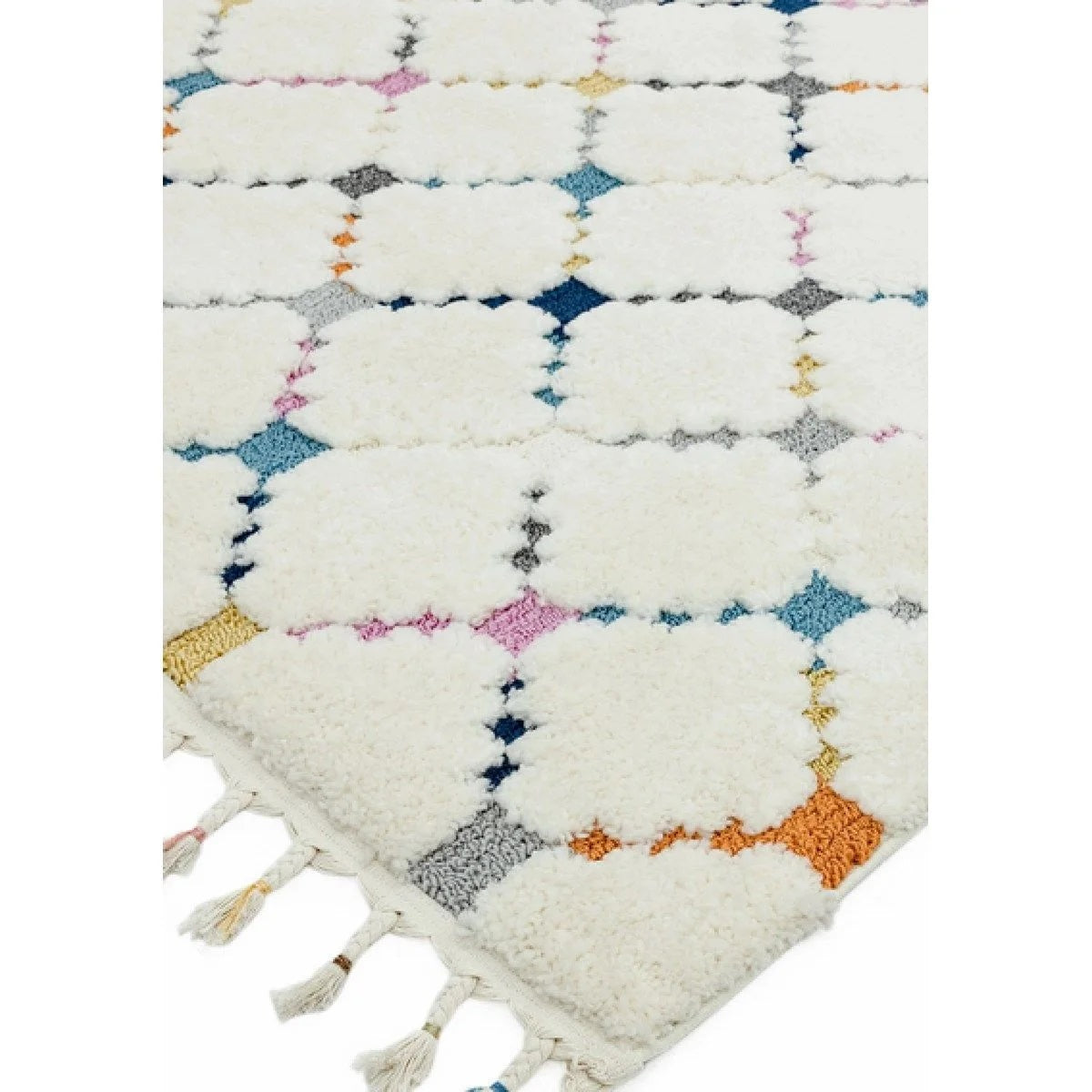 Tapis moderne à franges CRISSY