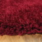 Tapis de salon Moderne poils longs DONNA Rouge - Novatrend 
