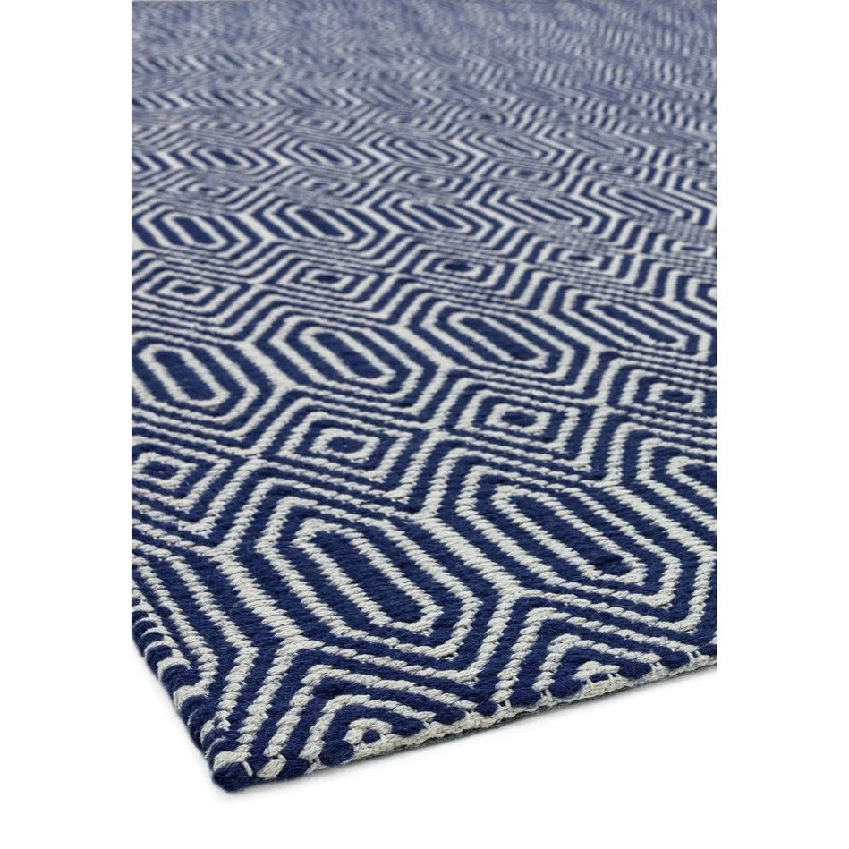 Tapis Laine et Coton tissé main style berbère SILWAN - Novatrend 