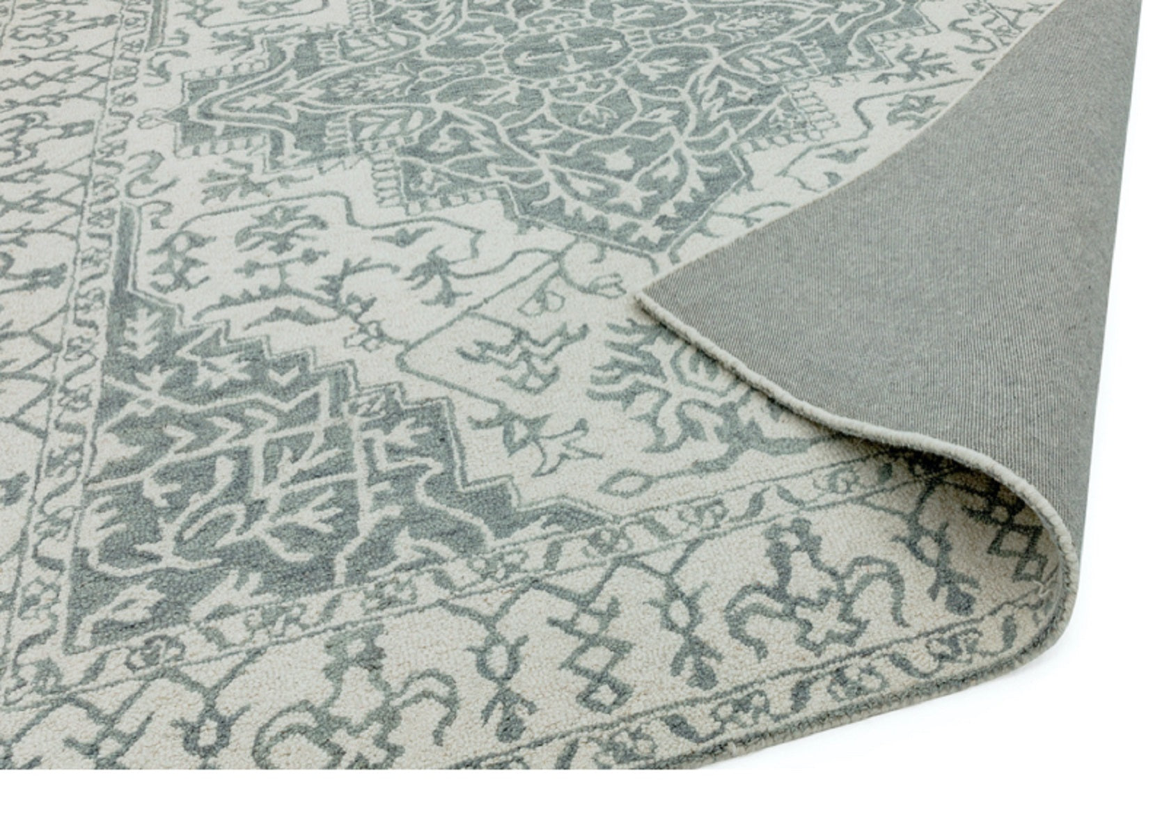 Tapis style orient en laine BONDI SILVER - Novatrend 