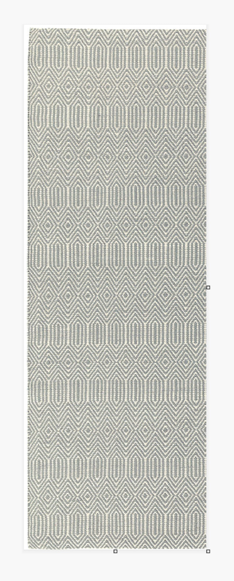 Tapis de couloir moderne laine et coton SILWAN
