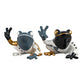 Sculpture moderne statue CLASSY FROGS - Set de 2 - Novatrend 