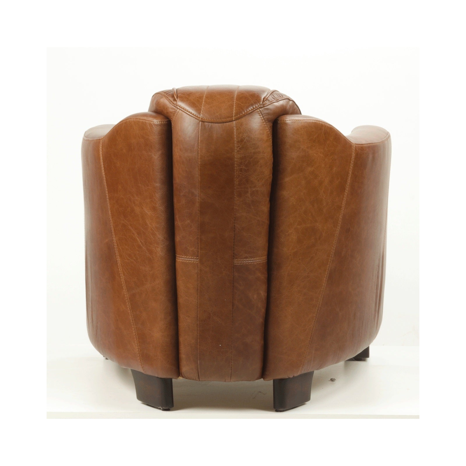 Fauteuil club en cuir véritable LE MAGNIFIQUE - Novatrend 