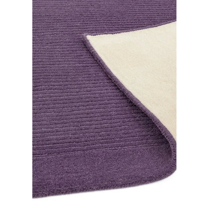 Tapis de Salon Moderne uni Pure Laine CANDY Violet - Novatrend 