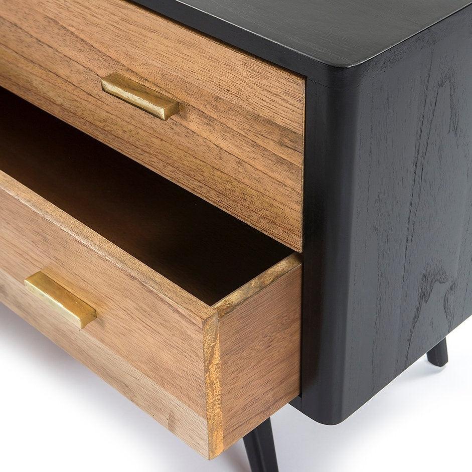 Buffet meuble TV en bois laqué LINEA - Novatrend 