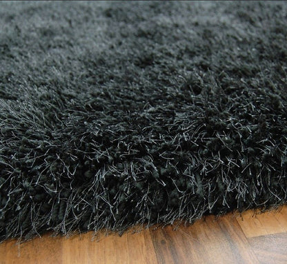 Tapis de salon shaggy FLOOD Noir - Novatrend 