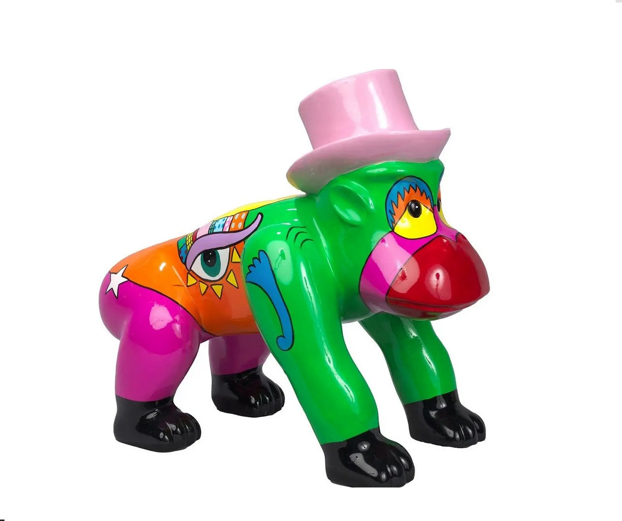 Sculpture statue moderne Gorille CAPUCIN POP ART - Novatrend 