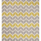 Tapis Salon Moderne Design GEOX Chevron Lemon - Novatrend 