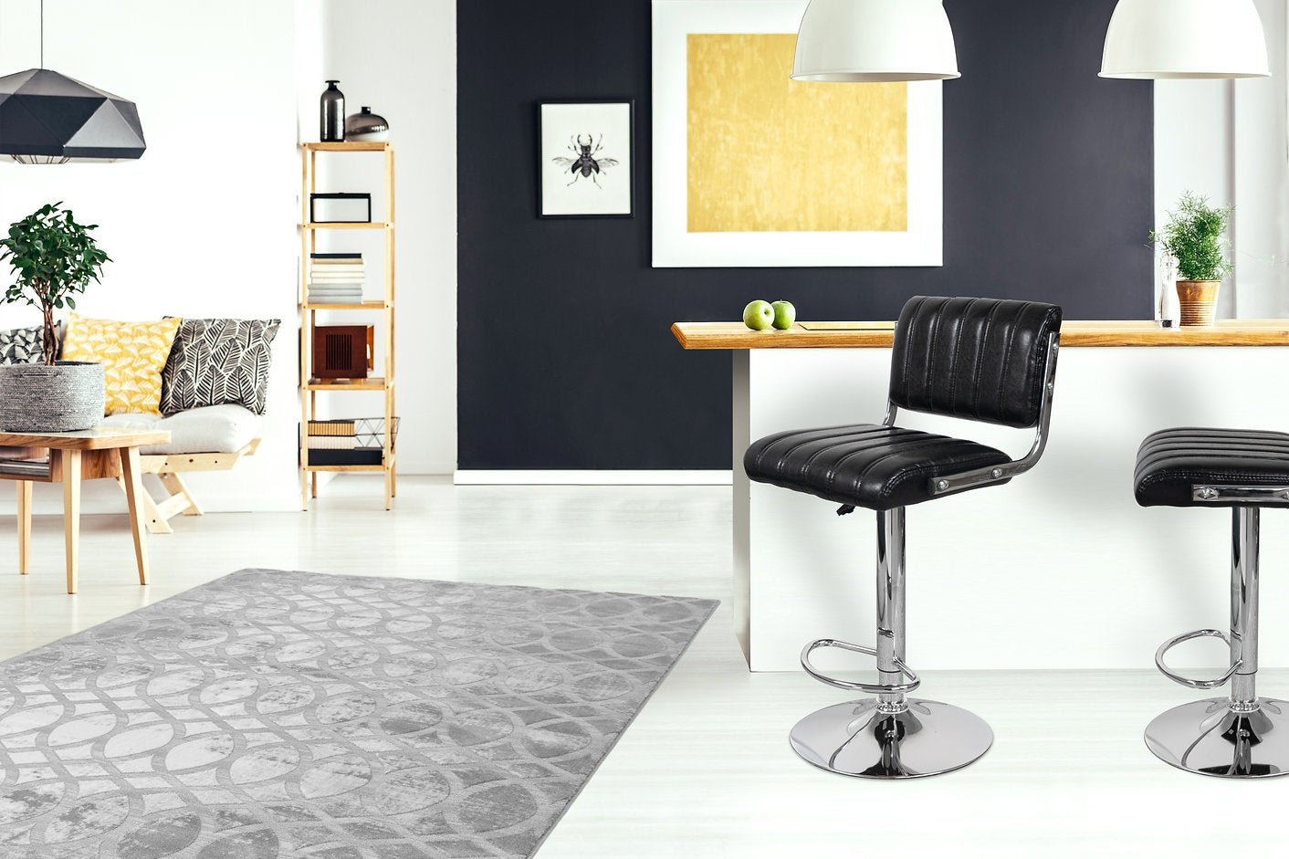 Lot de 2 tabourets de bar CLAY - Novatrend 